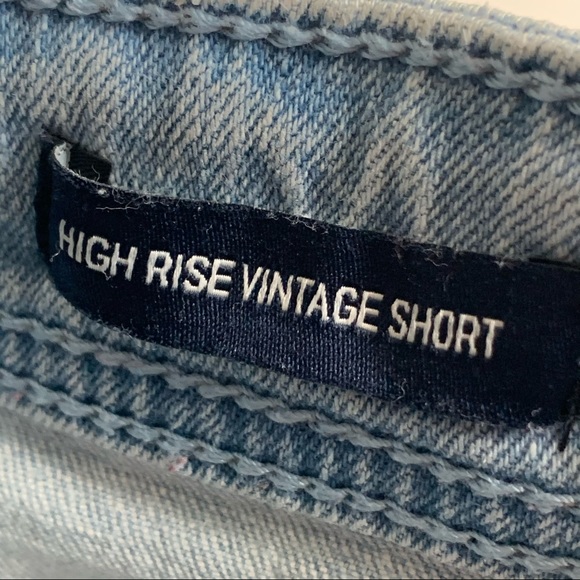 HOLLISTER denim shorts Size 25 light-wash High Rise Vintage Short high w… - Picture 5 of 9